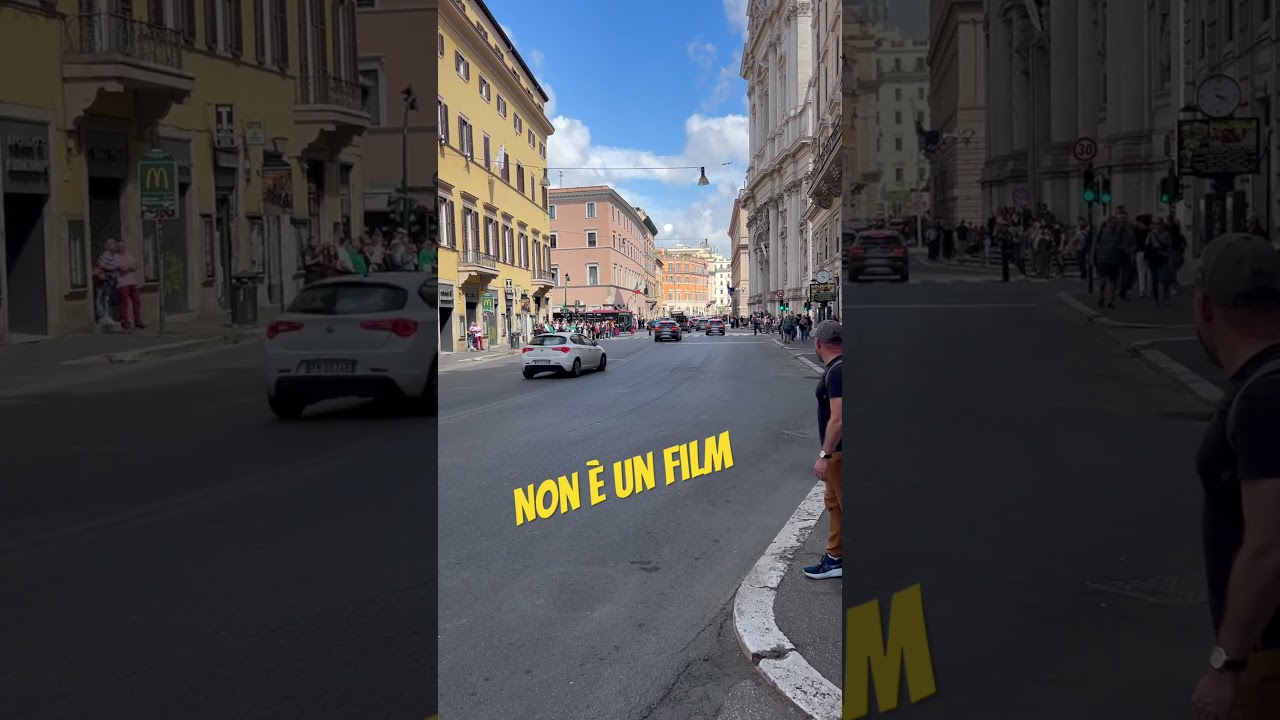 Roma a scorta armata. Non &egrave; un film. #roma #rome