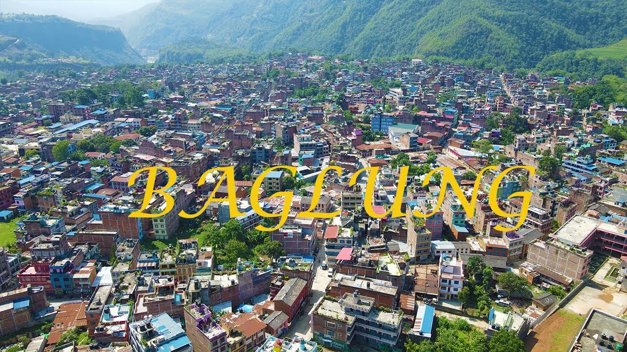 Baglung drone shots 4k | Baglung bajar Nepal | beautiful city of nepal
