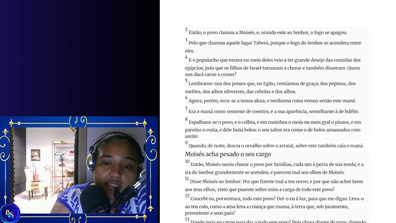 LIVE 13 - NÚMEROS  4 A 13 (LEITURA BÍBLICA)