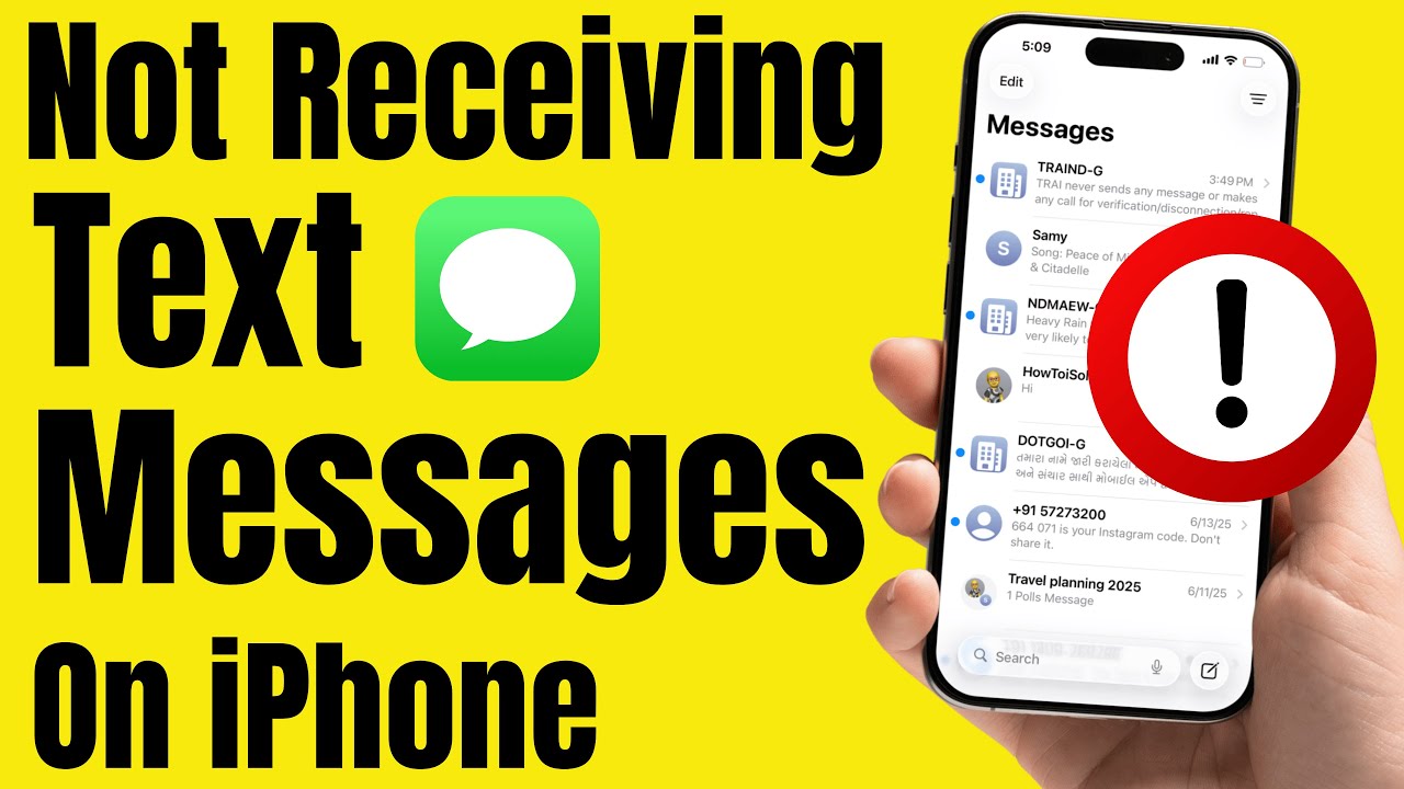 Fix iPhone Not Receiving Text Messages after iOS 26 Update | Fast