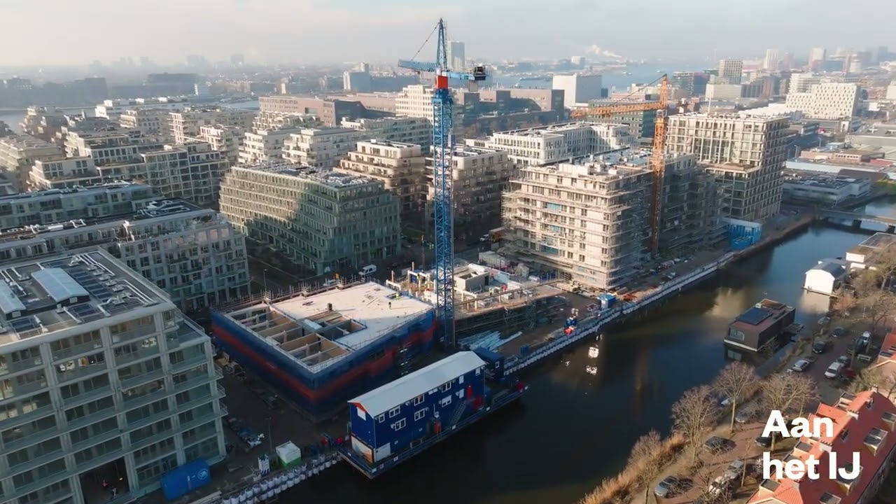 Aan het IJ vanuit de lucht | februari 2026