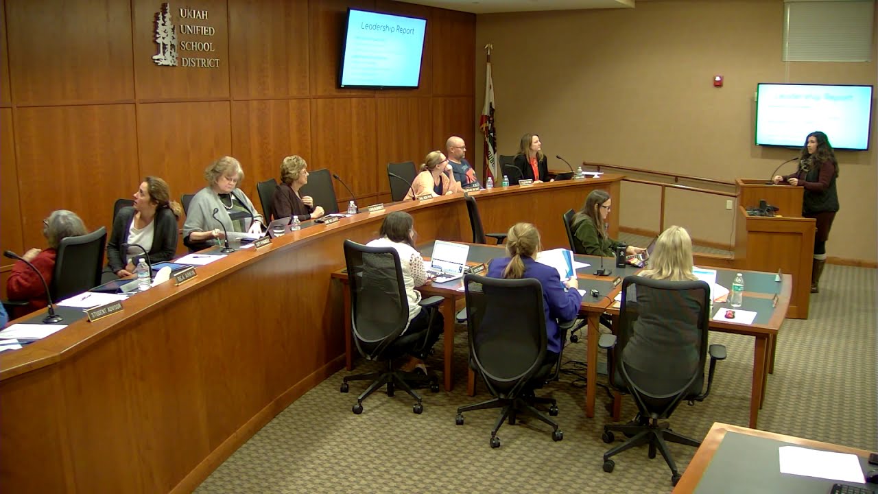 Ukiah Unified School Board Meeting - January 24, 2019