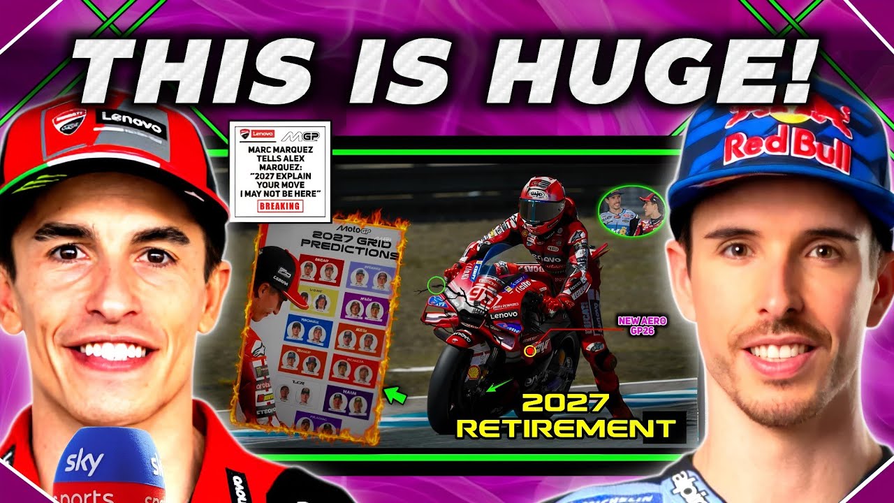 Marquez DROPS SHOCKING BOMBSHELL on Alex Marquez & 2027 Ducati Line Up – Retirement Rumours!