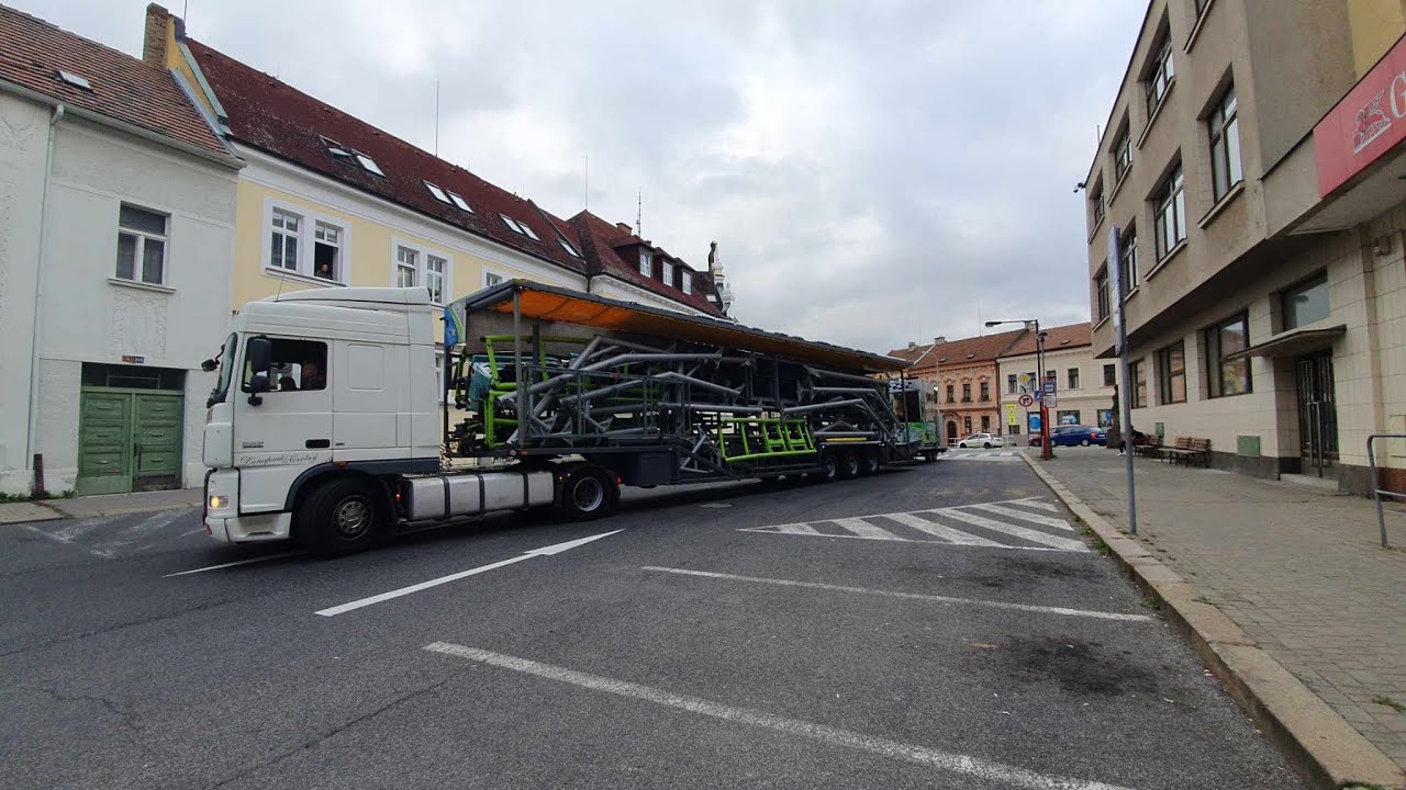 Mělnické vinobraní 2023 - příjezd a Montáž atrakcí/arrival and Assembly of attractions