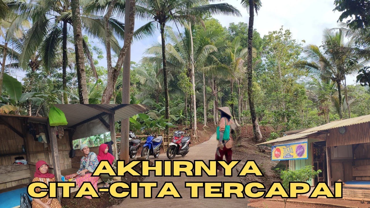 Akhirnya Terwujud Cita-cita Warga Pelosok Kampung Jalanya Sekarang Jadi Bagus 