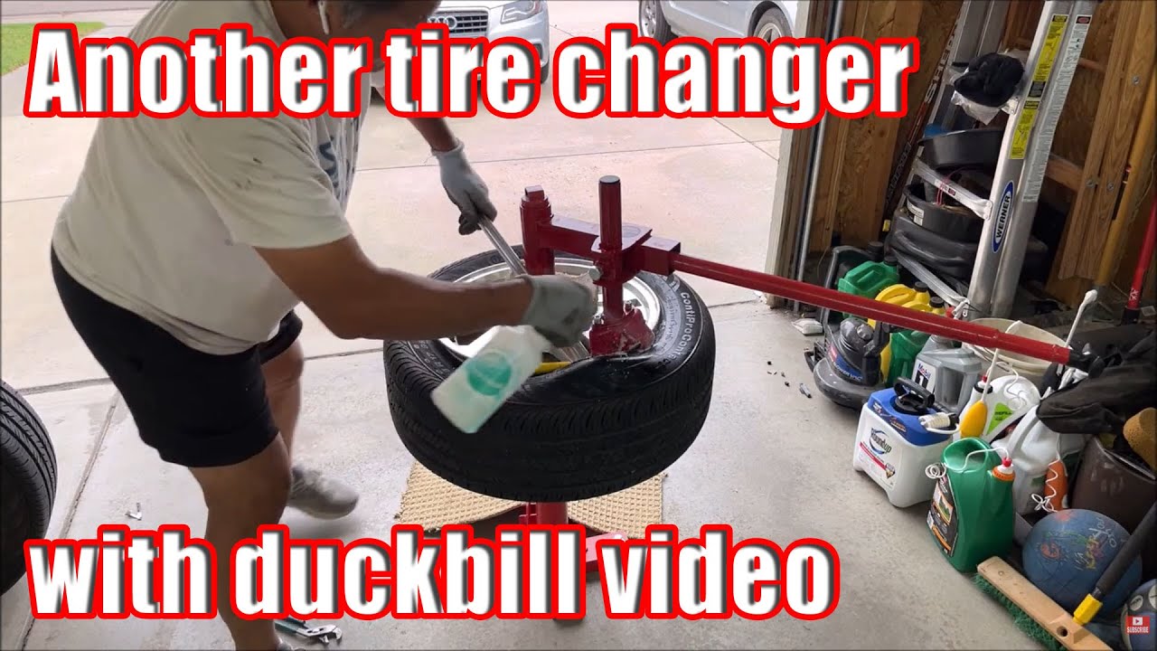 Another Manual Tire Changer with Duck Bill Attachment Video