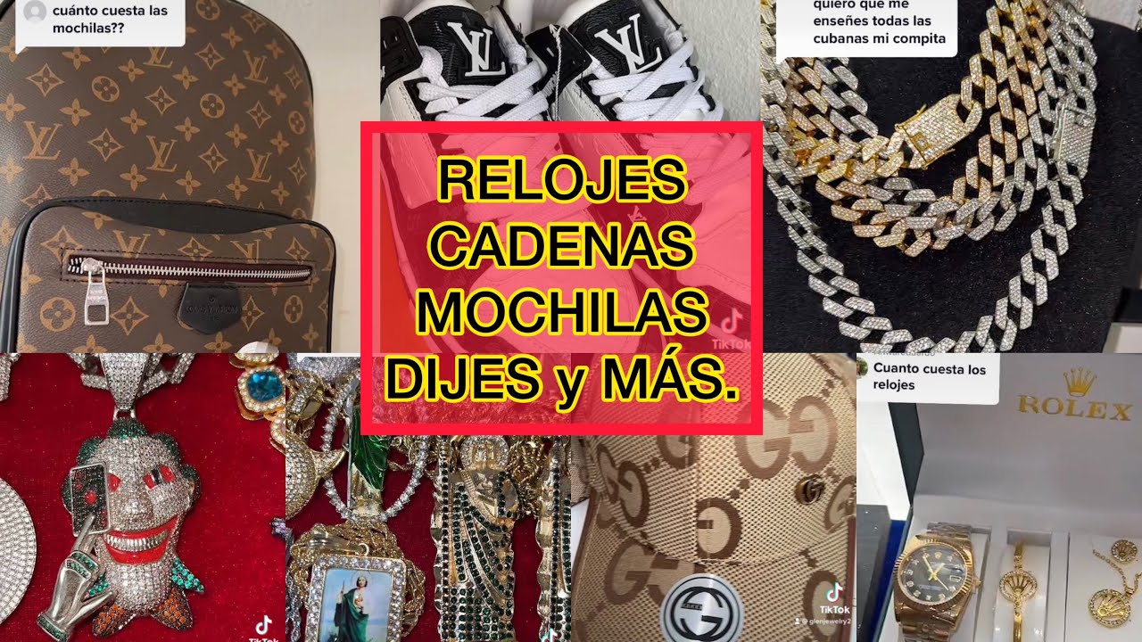 MOCHILAS, CADENAS, RELOJES Y MÁS