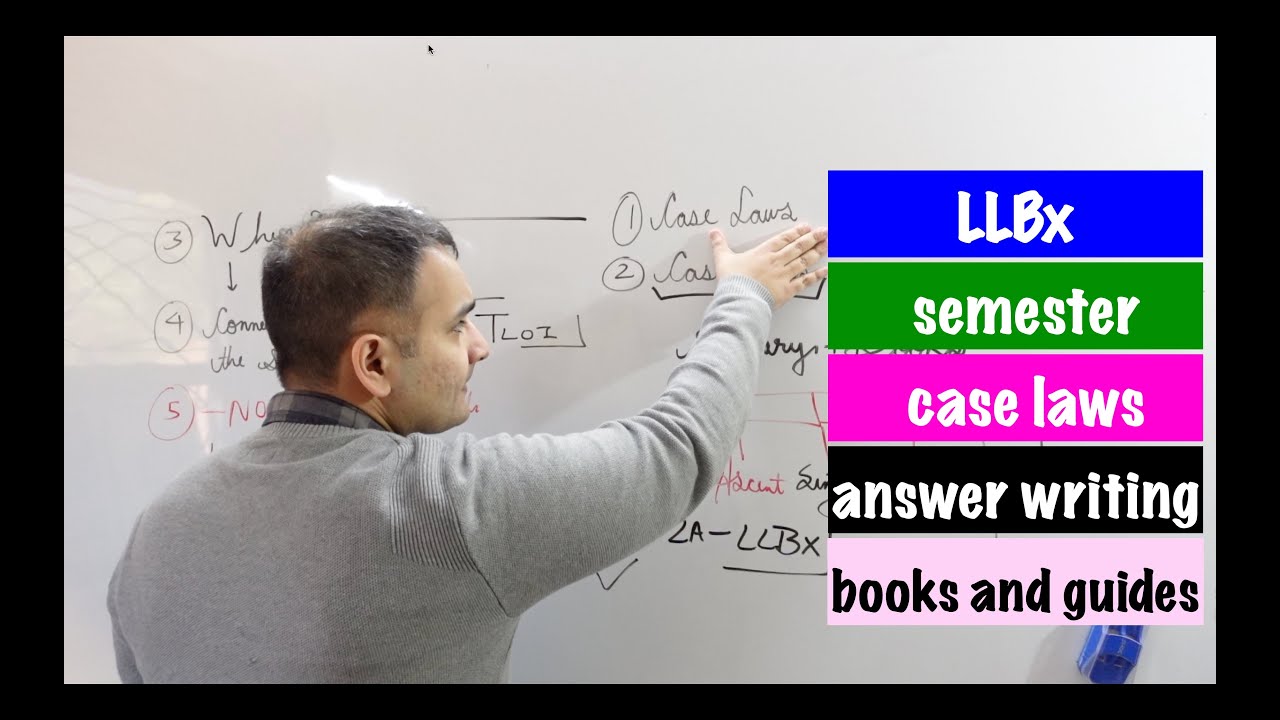 LLBx | Answer writing & case laws in a LLB semester exam