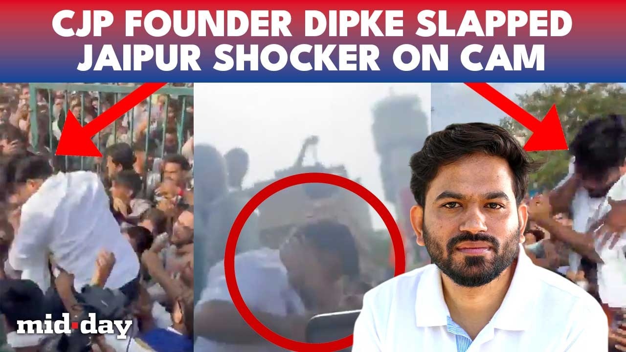 Cockroach Janta Party Chief Dipke SLAPPED Multiple Times In Jaipur Rally, MASSIVE Chaos ERUPTS