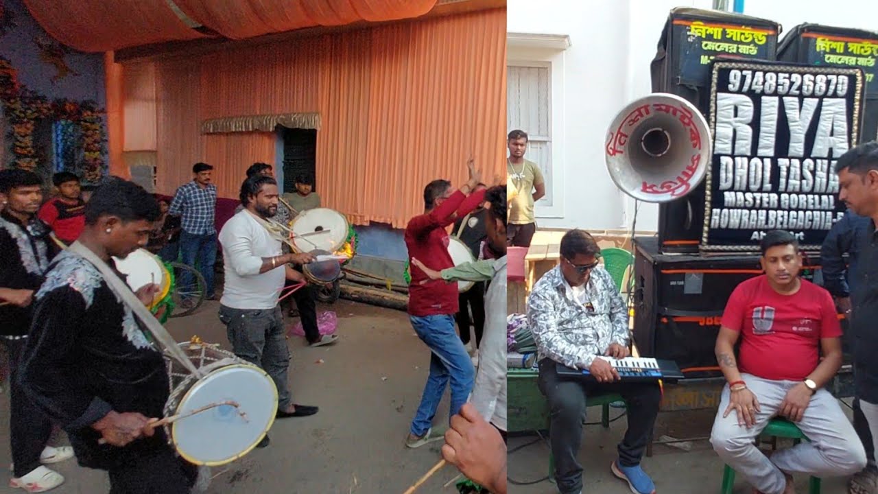 RIYA Dhol Tasha 🥰 Namak Halaal 💥 Santipur Ganesh Janani Puja 2026 😍 Kolkata Dhol Tasa 💥 Best Tasha 🔥