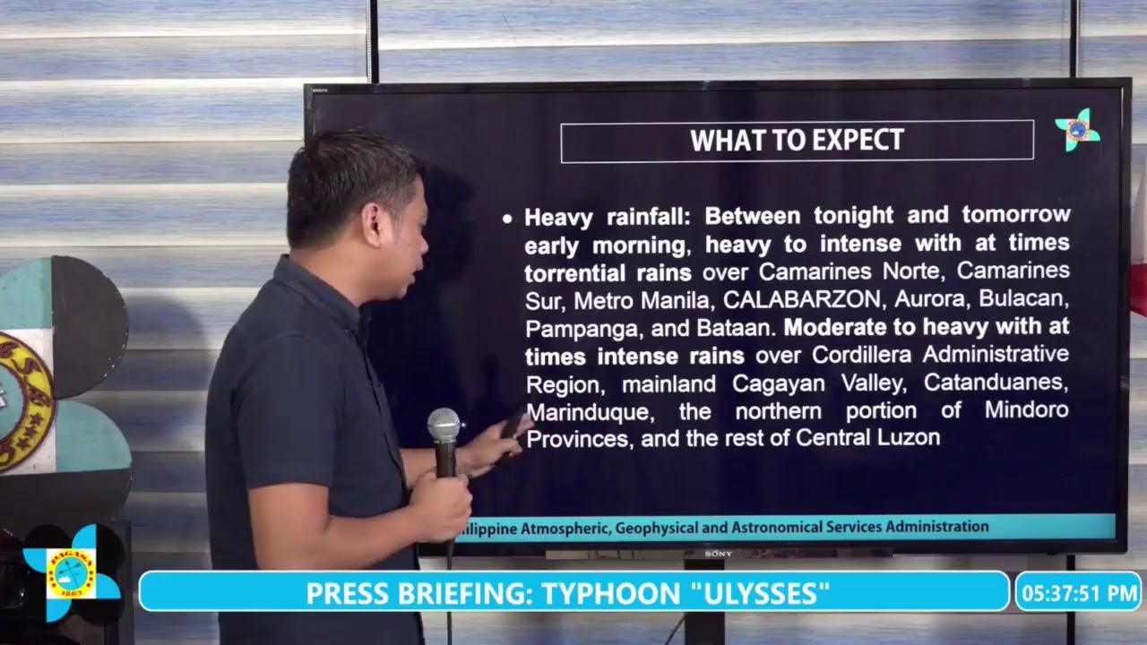BAGYONG ULYSSES (PAG-ASA UPDATE)