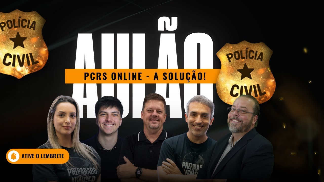 AUL&Atilde;O PCRS ONLINE - A SOLU&Ccedil;&Atilde;O!