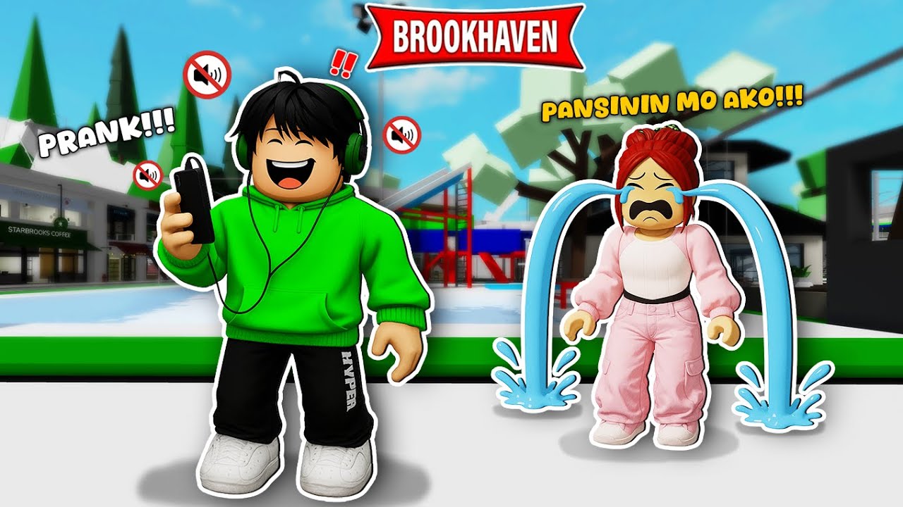 Ignoring My CRUSH Maymay for 24 HOURS in Roblox Brookhaven RP