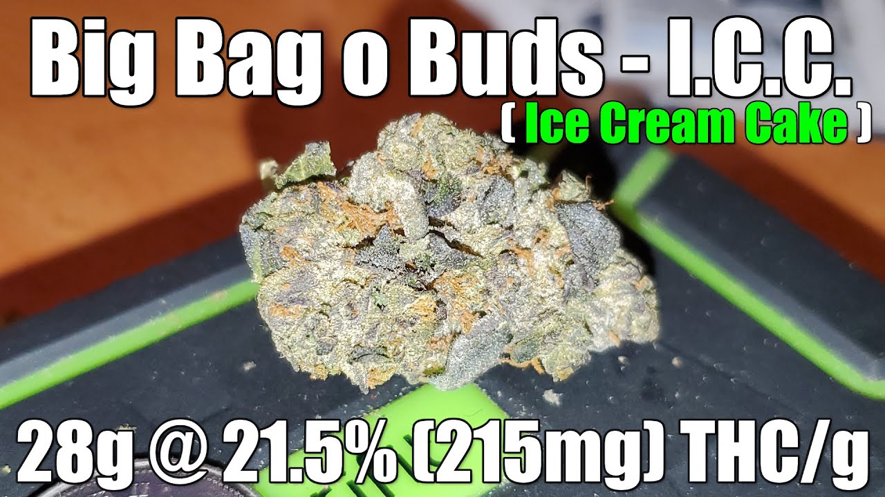 Big Bag o' Buds - I.C.C. - Unboxing Review - 28g @ 21.5% (215mg) THC/g (+Extreme Closeups)
