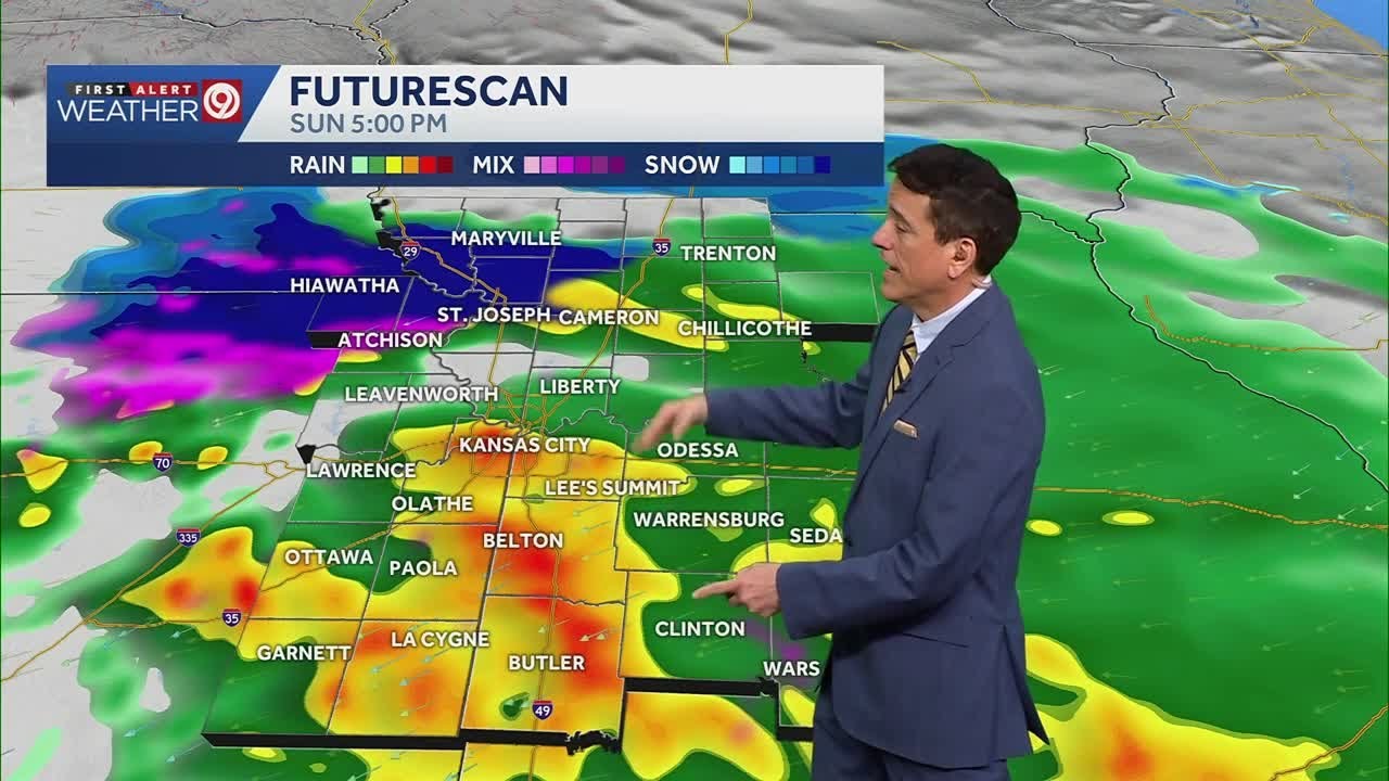 Wintry Mix Sunday Followed by more Rain