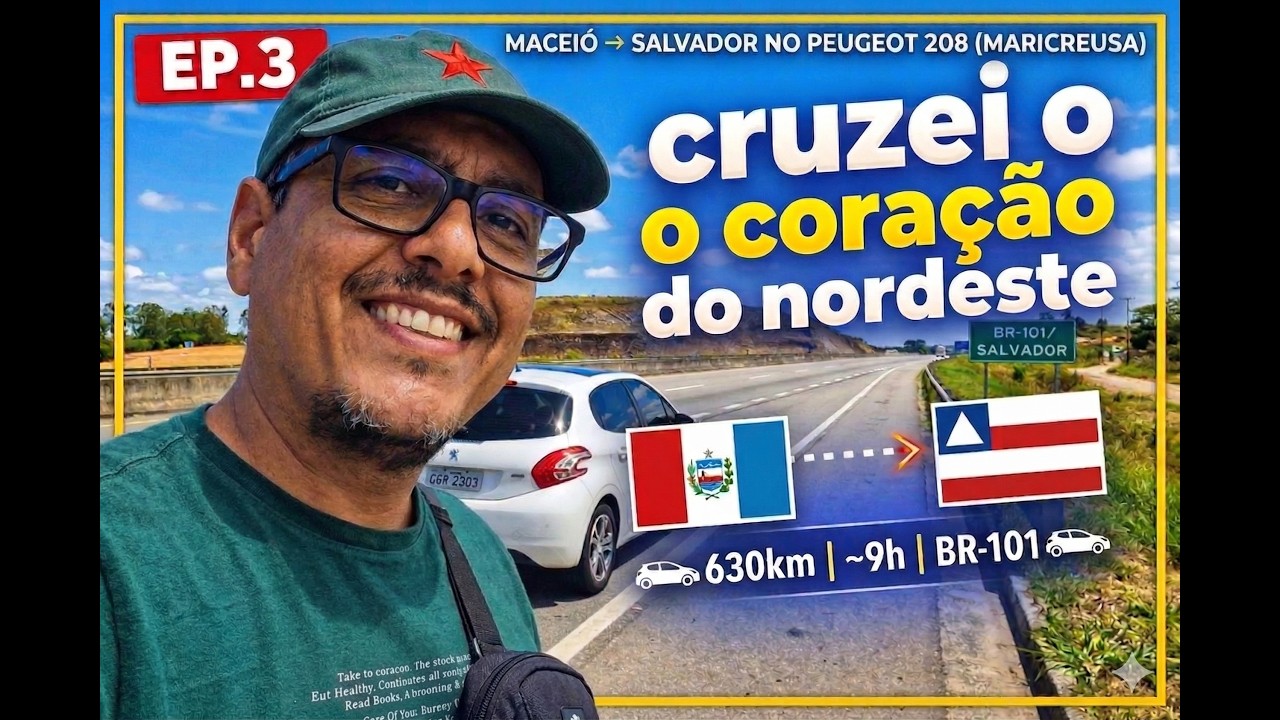 🚗 De Maceió a Salvador pela BR-101 e Linha Verde | Viagem Incrível pelo Coração do Nordeste!