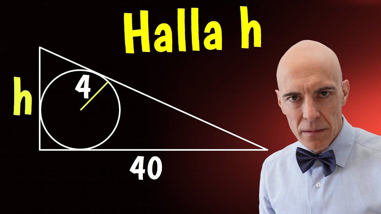 Pocos pueden calcular la altura del triángulo🤯