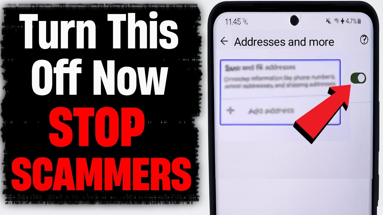 Scammers Can Gain Access to Your Phone Number and Home Address! TURN THIS OFF NOW  