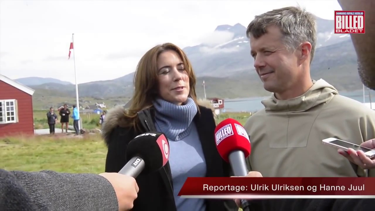 Kronprinsparret og børnene besøger Igaliko i Grønland