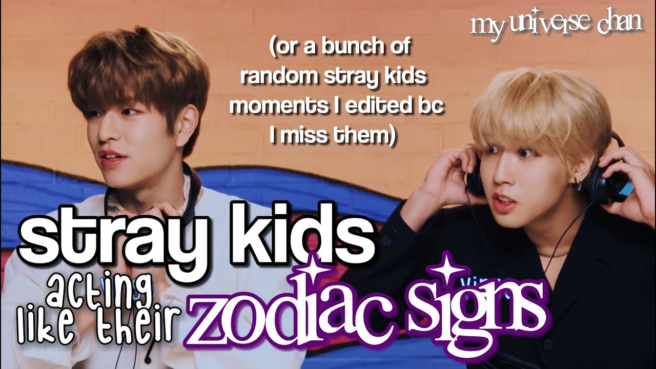 stray kids acting like their zodiac signs