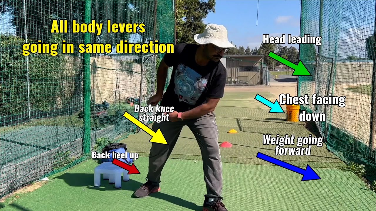 How to transfer body weight behind front drives in cricket batting with descriptive drills for power