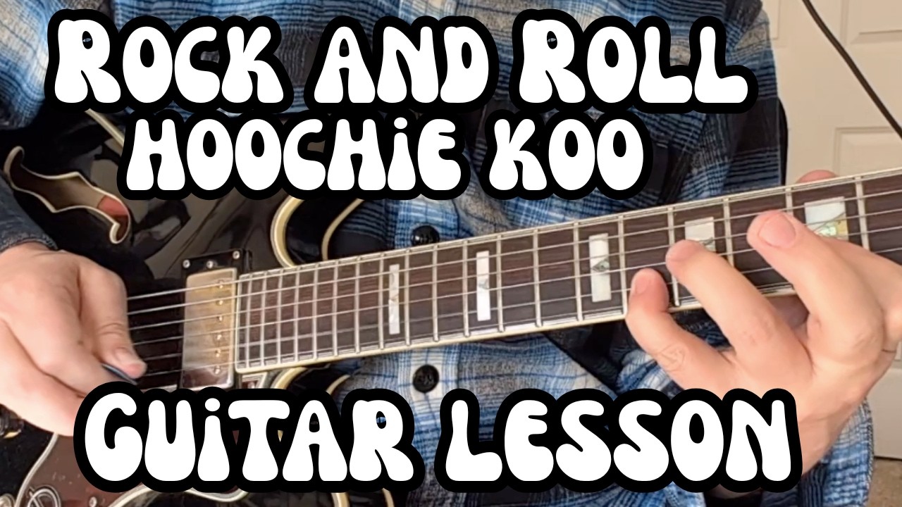 ROCK AND ROLL HOOCHIE KOO Guitar Lesson RICK DERRINGER w/Tabs
