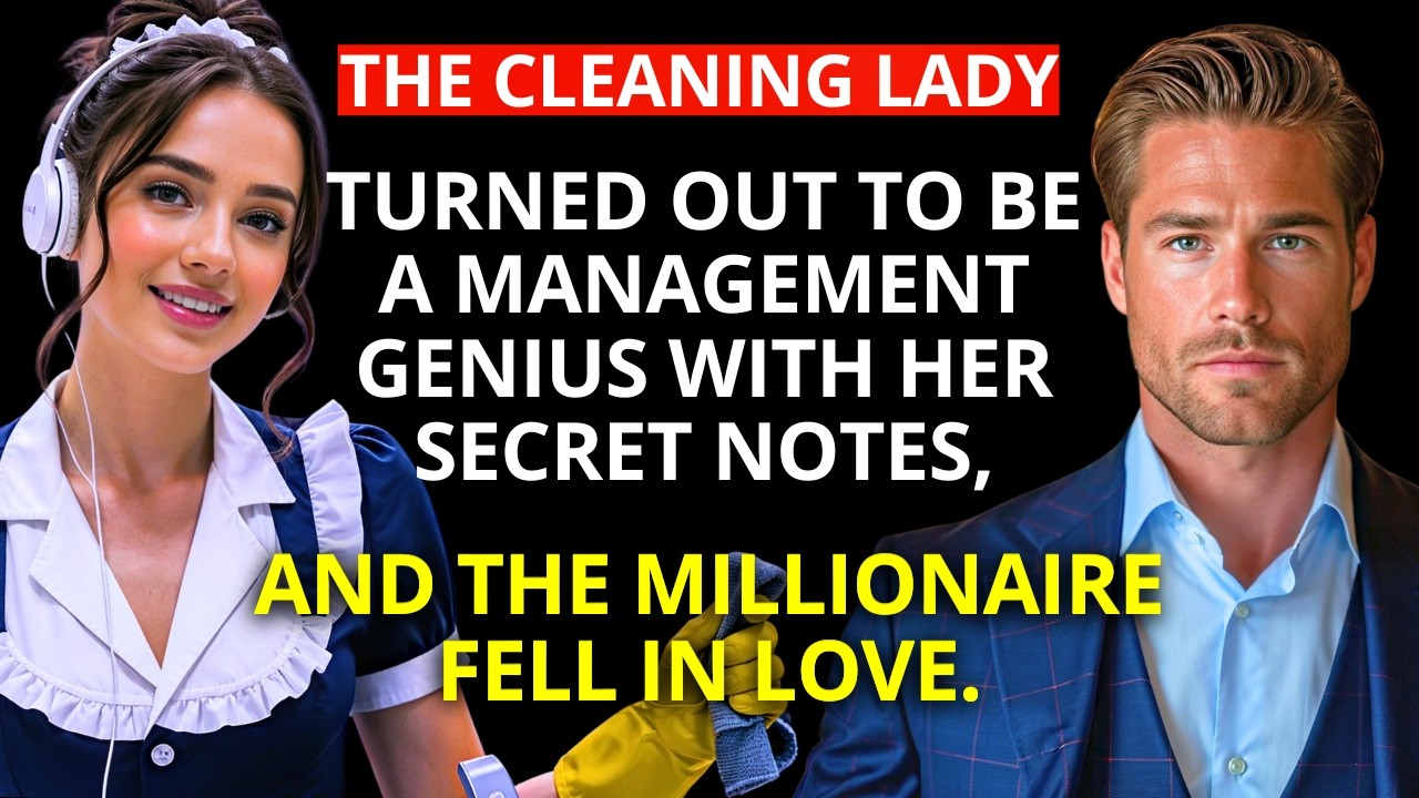 CLEANING LADY turned out to be a MANAGEMENT GENIUS with her SECRET NOTES, and the MILLIONAIRE fell i