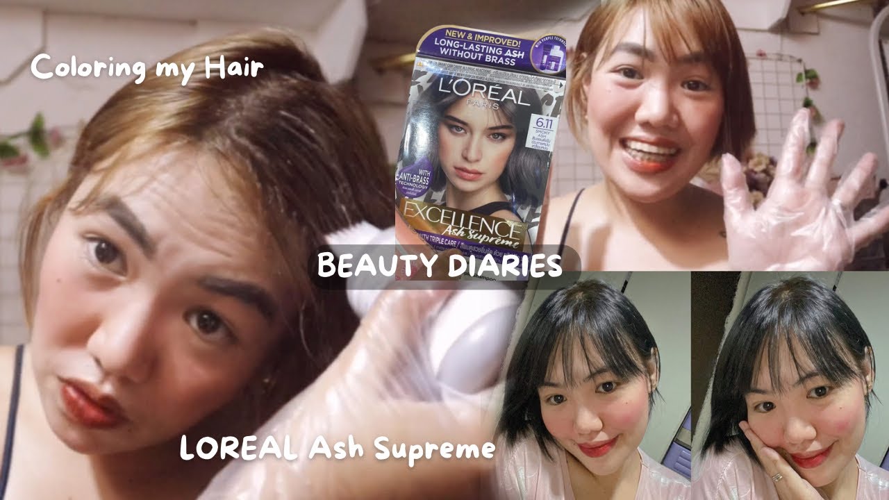 Trying Loreal Ash Supreme 6.11 Smokey Ash | Easy Hair Color at Home | Beauty Diaries @seyresos6662