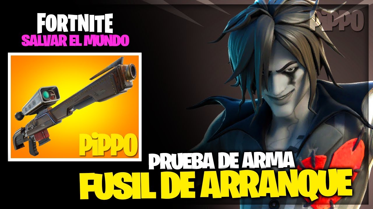 FUSIL DE ARRANQUE - PRUEBA DE ARMA - FORTNITE SALVAR EL MUNDO