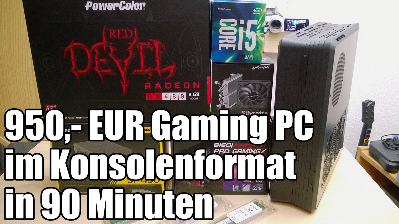 Ein 950,- EUR Gamer PC im Konsolenformat entsteht - Zusammenbau in 90 Minuten