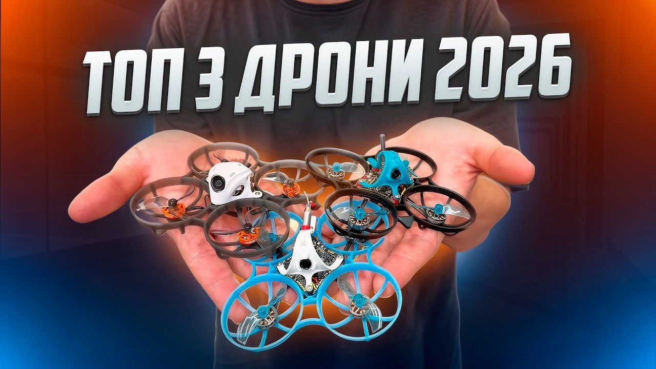 ЯКИЙ FPV ДРОН КУПИТИ НОВАЧКУ у 2026? ТОП-3 Air65 чи Meteor75 чи Mobula8