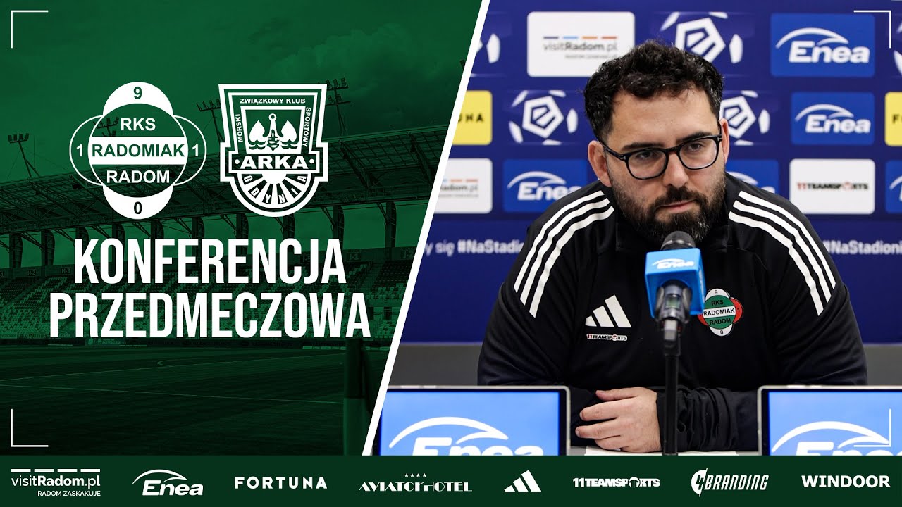 Konferencja prasowa przed meczem z Arką Gdynia