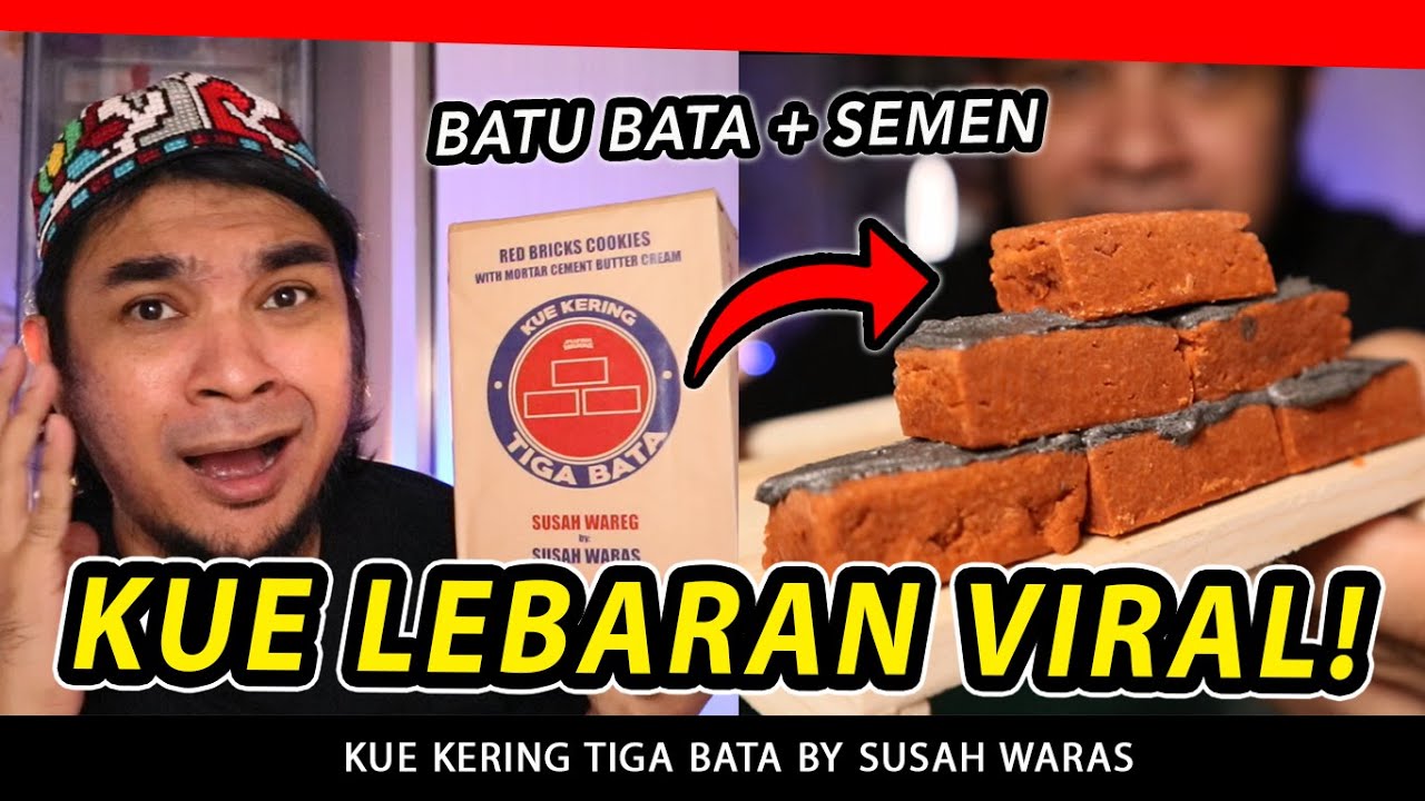 VIRAL!! KUE LEBARAN DARI BATU BATA?!! KARYA ANAK BANGSA - SUSAH WARAS
