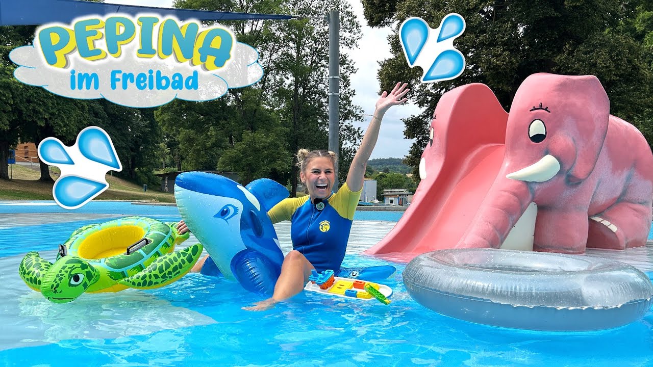 💦 IM FREIBAD ✨🐬 Schwimmen lernen, rutschen und Wasserspaß für Kinder | Pepinas Welt  💦