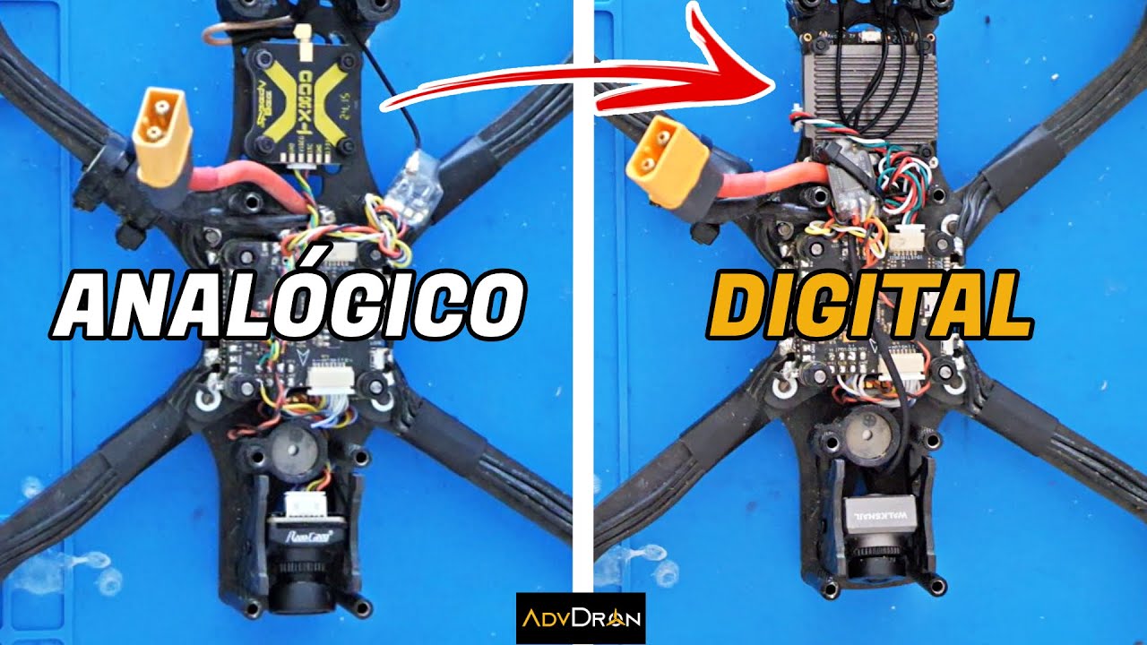🔶Como PASAR un DRON FPV de ANALOGICO a DIGITAL🔶