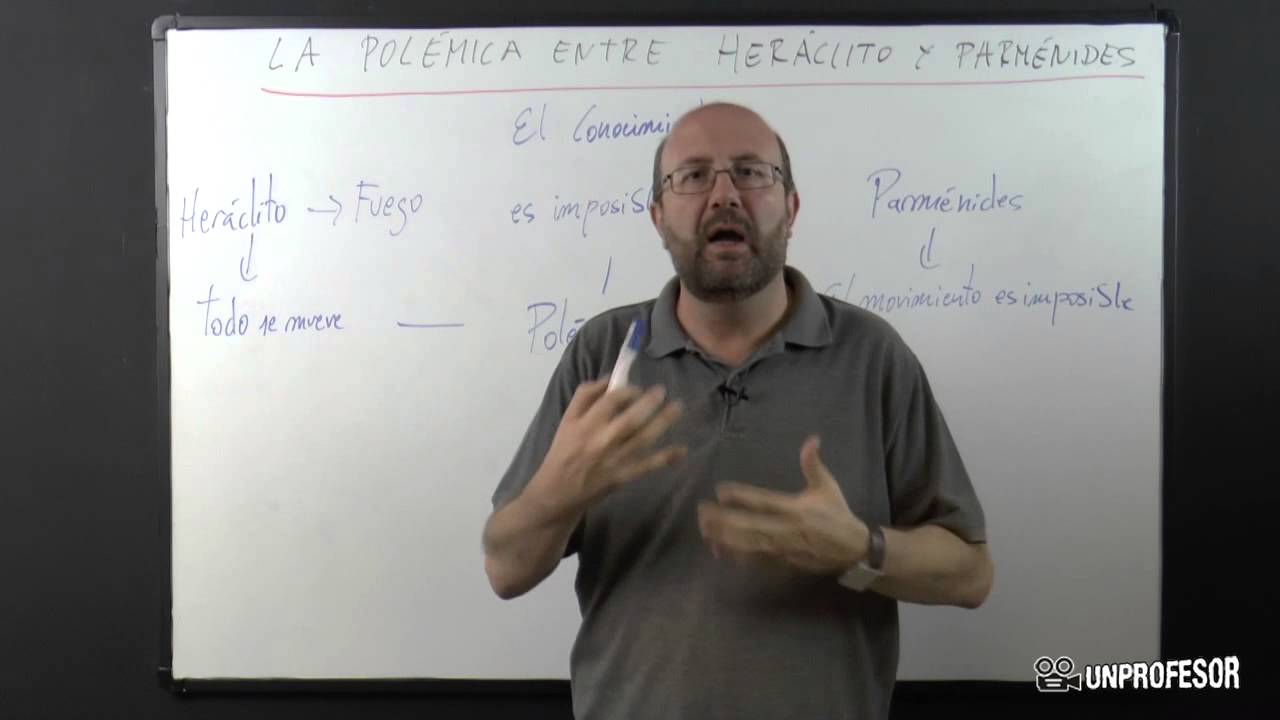 La polémica entre Heráclito y Parménides
