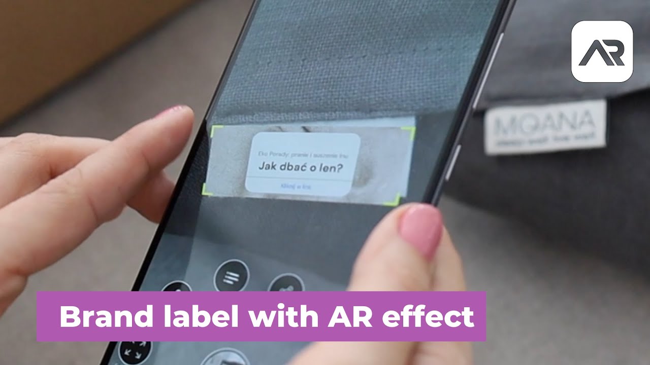 An Augmented Reality on brand label | sustainable marketing | metka z efektem AR | armixer.com