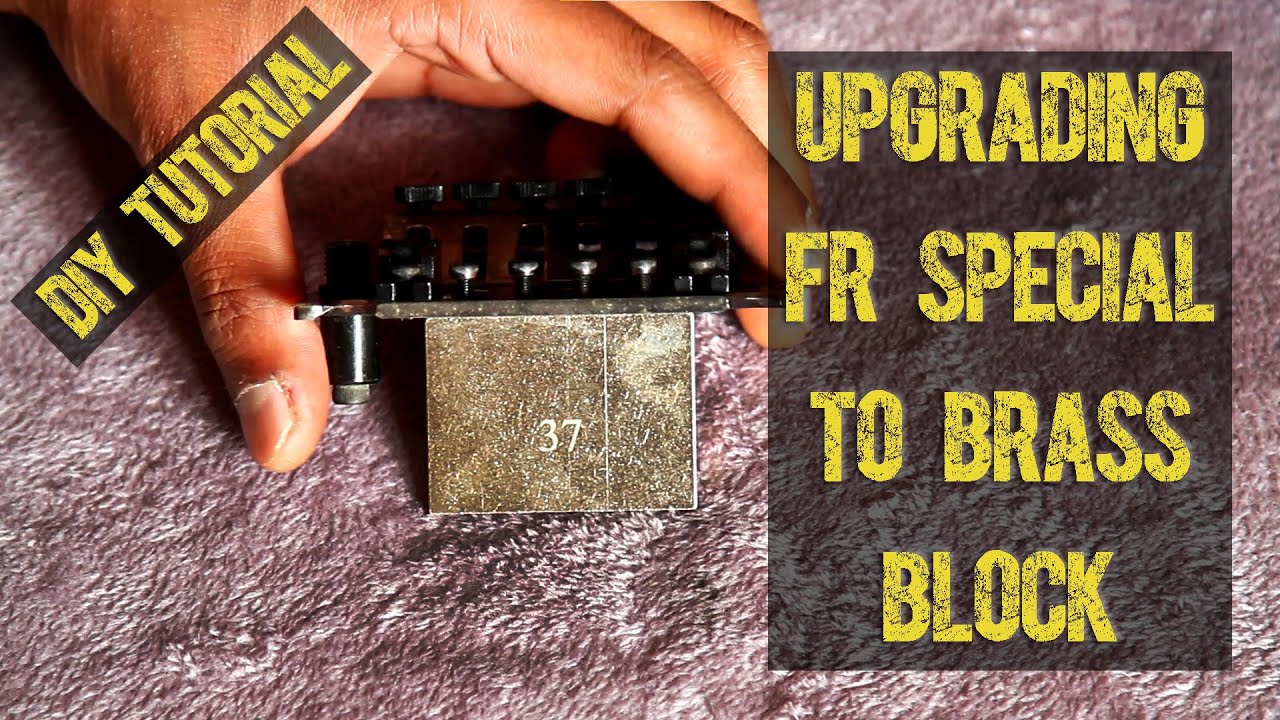 Brass Sustain Block Upgrade on a Floyd Rose Special for Improved Tone!