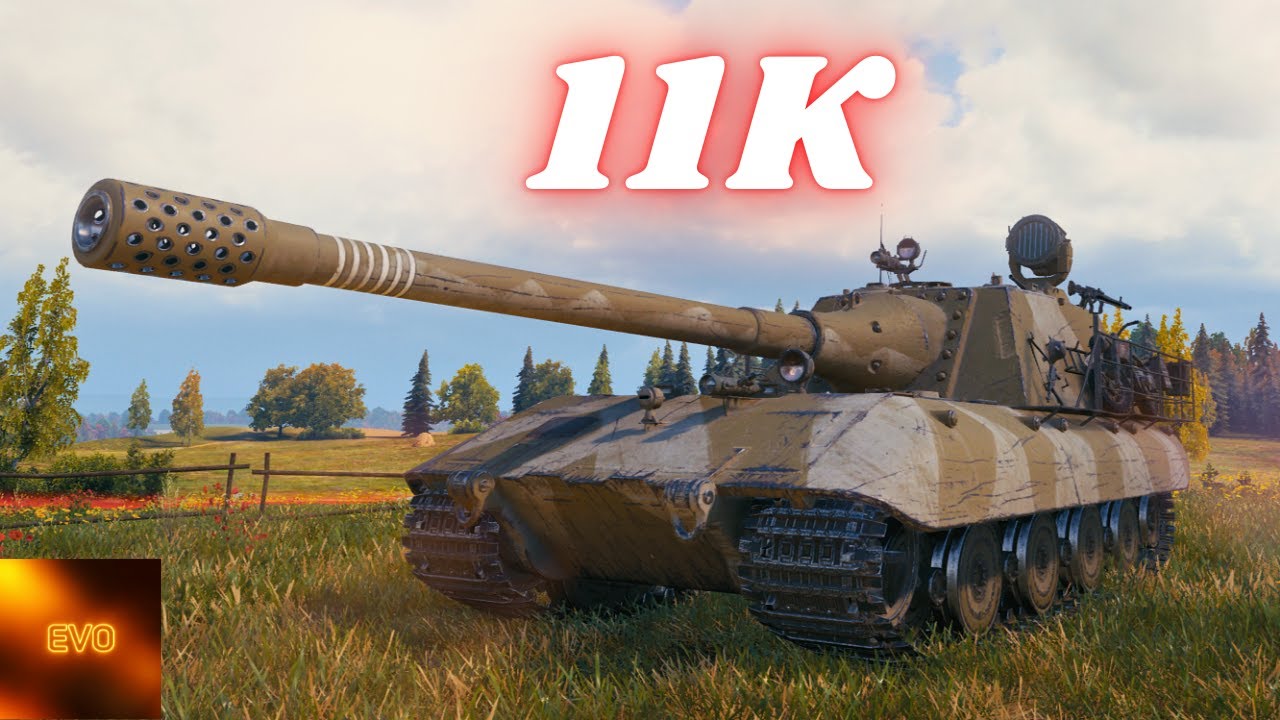 2x Jagdpanzer E 100 - 11K Damage & Badger 12.5K Damage World of Tanks