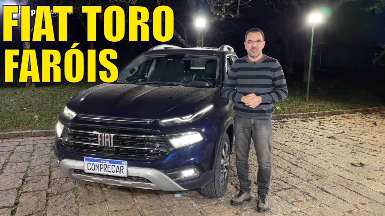 Fiat Toro 2023 - Teste dos faróis full LED