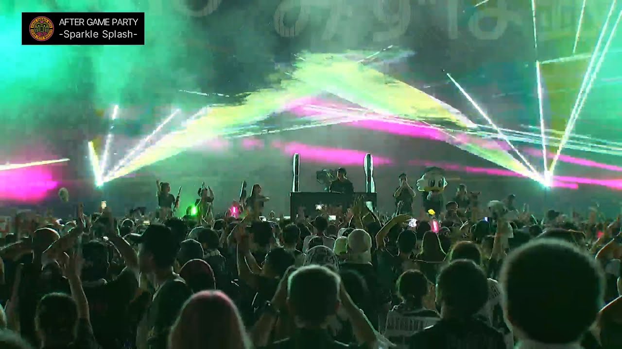 【ずぶ濡れ】ノリノリ…!! 参加してみたい”AFTER GAME PARTY”【大大大盛況】