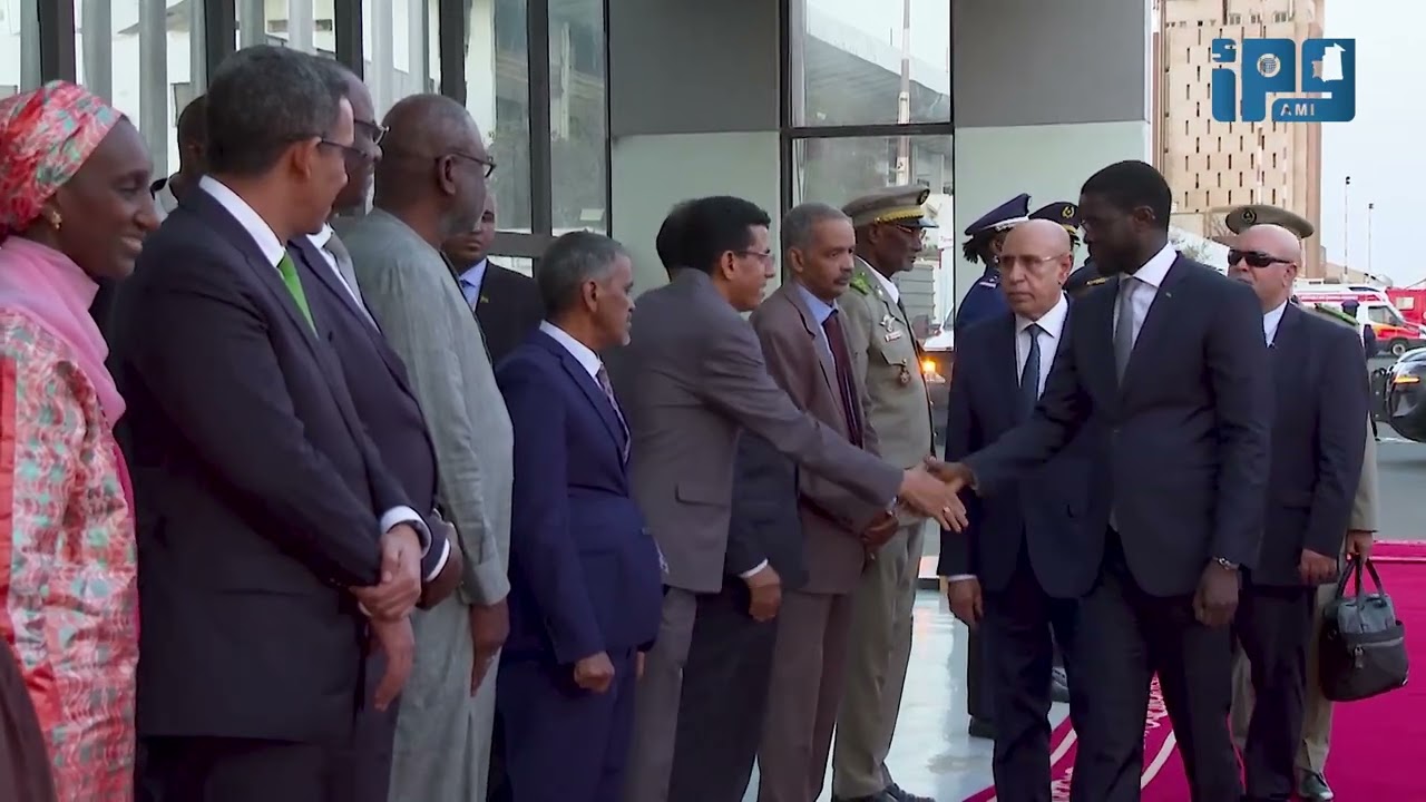 مراسم استقبال رئيس الجمهورية في العاصمة السنغالية داكار
