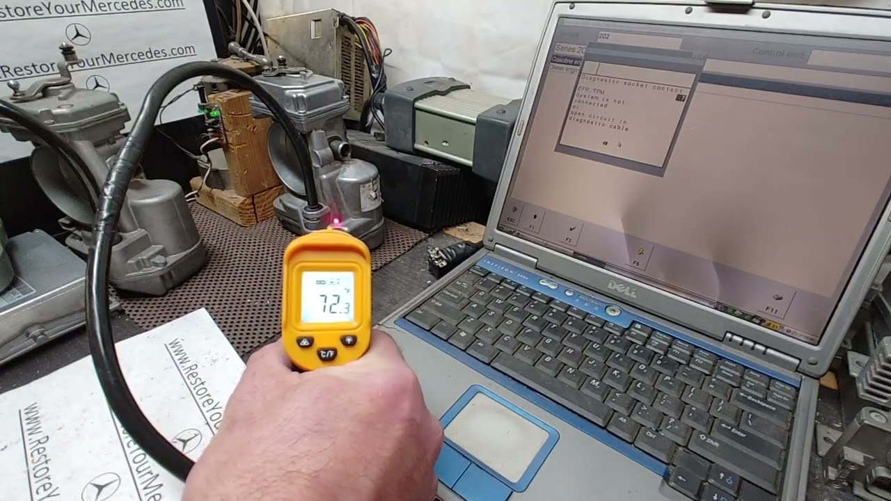 Mercedes ASR throttle body bench test S420, S500, E420, SL500, 500E etc...