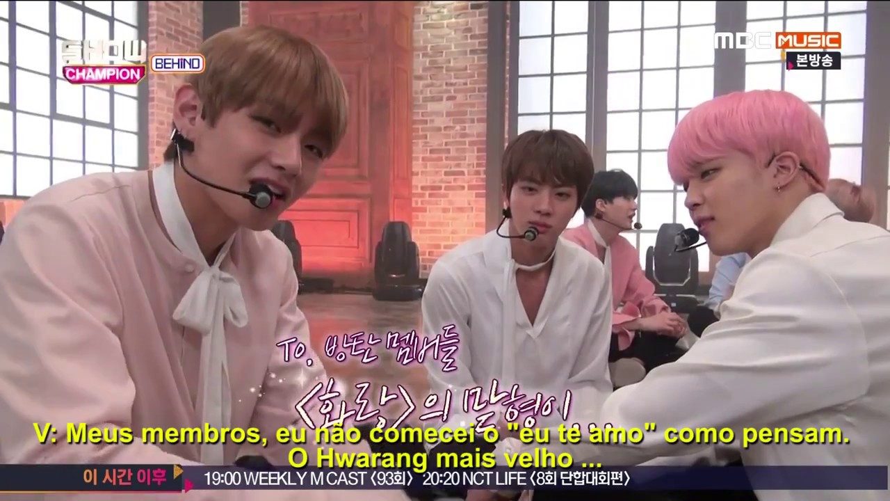 BTS em: Membros com ci&uacute;mes de Taehyung (V).