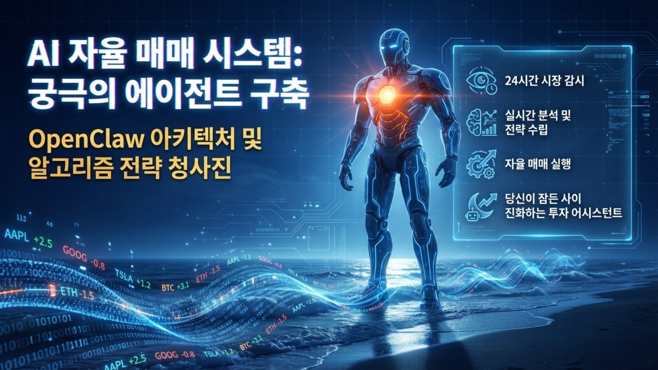 [OpenClaw] 24시간 잠들지 않는 'AI 투자 에이전트': 더 이상 직접 매매하지 않는 이유 | 직접 코딩하는 AI 투자 에이전트