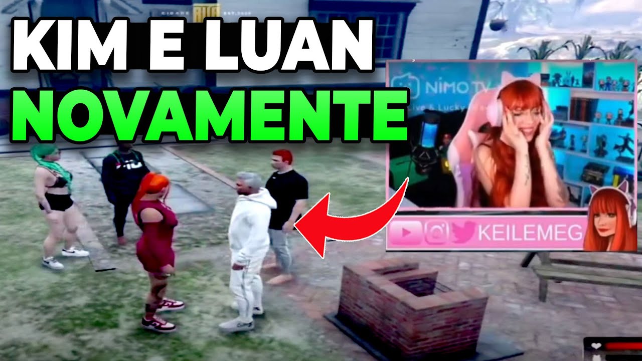 EMOÇÃO!! KIM NÃO ACREDITA QUE LUAN ESTA VIVO - CIDADE ALTA GTA RP - KEILE MEG