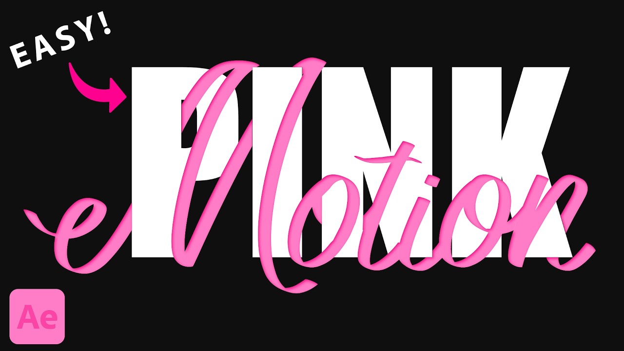 Create Intertwining Text Animation In After Effects! QUICK & EASY