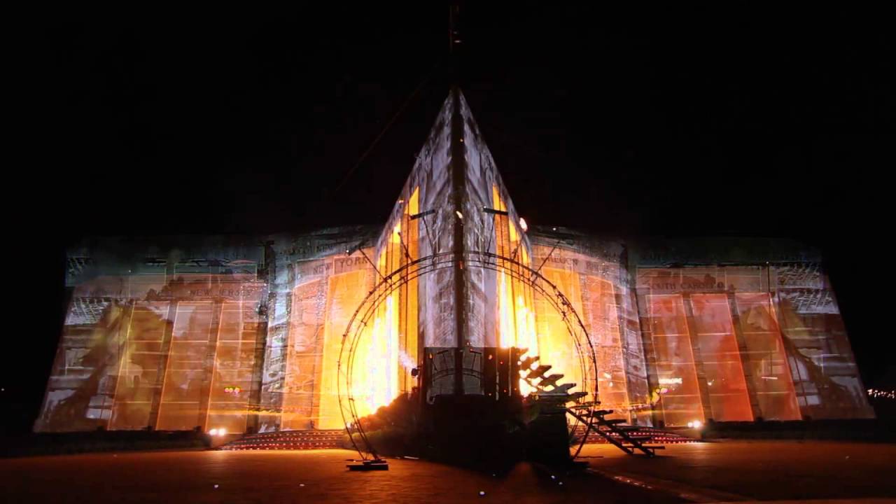 Relive the sound and light show on the Mardasson Memorial - May 16, 2014