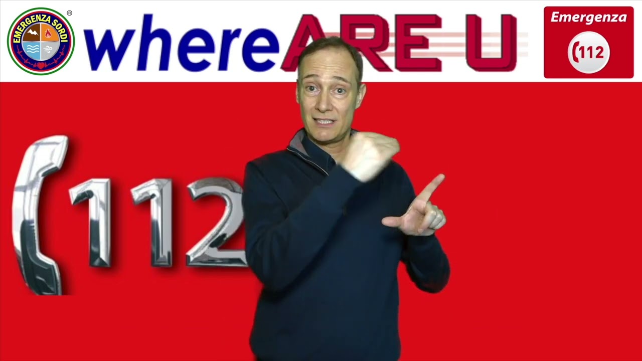 Spiegazione in LIS sul funzionamento dell'App Where Are U 112