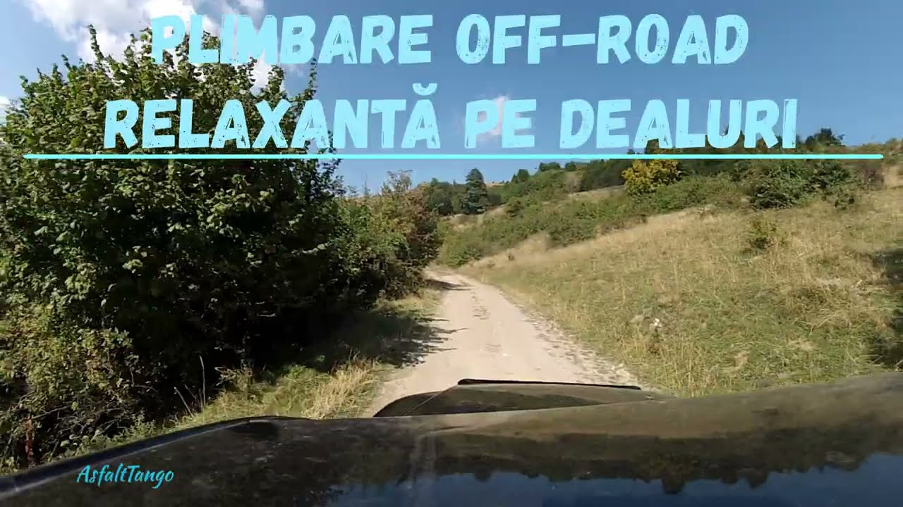 Plimbare OFF-ROAD relaxantă prin dealuri | Scenic drive 4x4 – sunet real + muzică chill